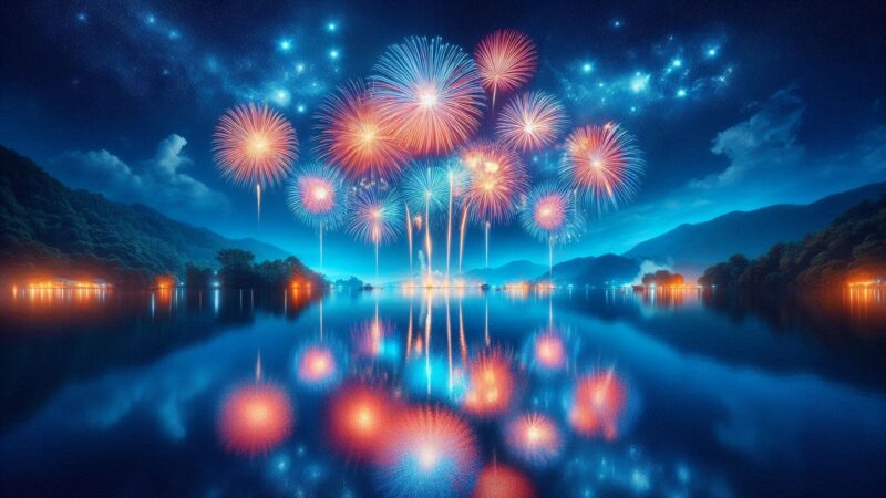 傘の花咲く夜に、安全を支えて ― イーフロのびわ湖大花火大会警備